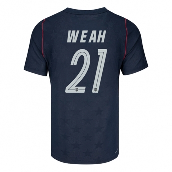 Billige Fotballdrakt Forente stater Timothy Weah #21 Replika Bortedrakt VM 2026 Kortermet